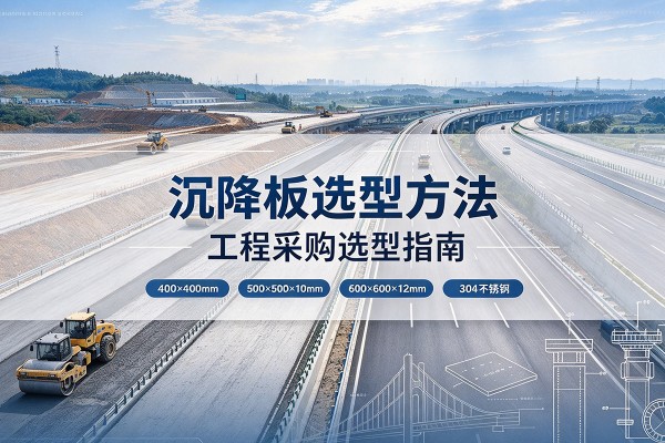 覃塘沉降板选择方法