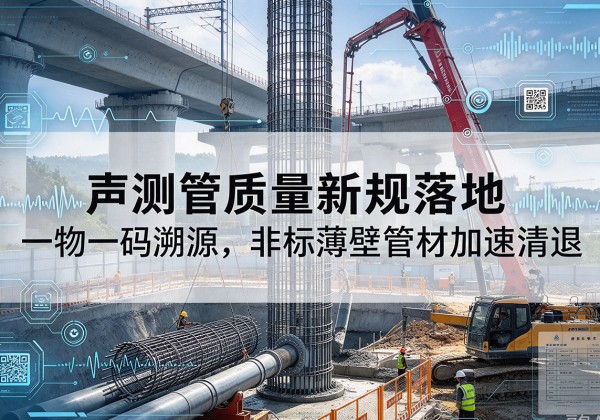 覃塘声测管质量新规落地，一物一码溯源，非标薄壁管材加速清退