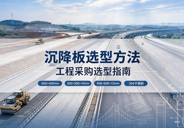 覃塘沉降板选择方法